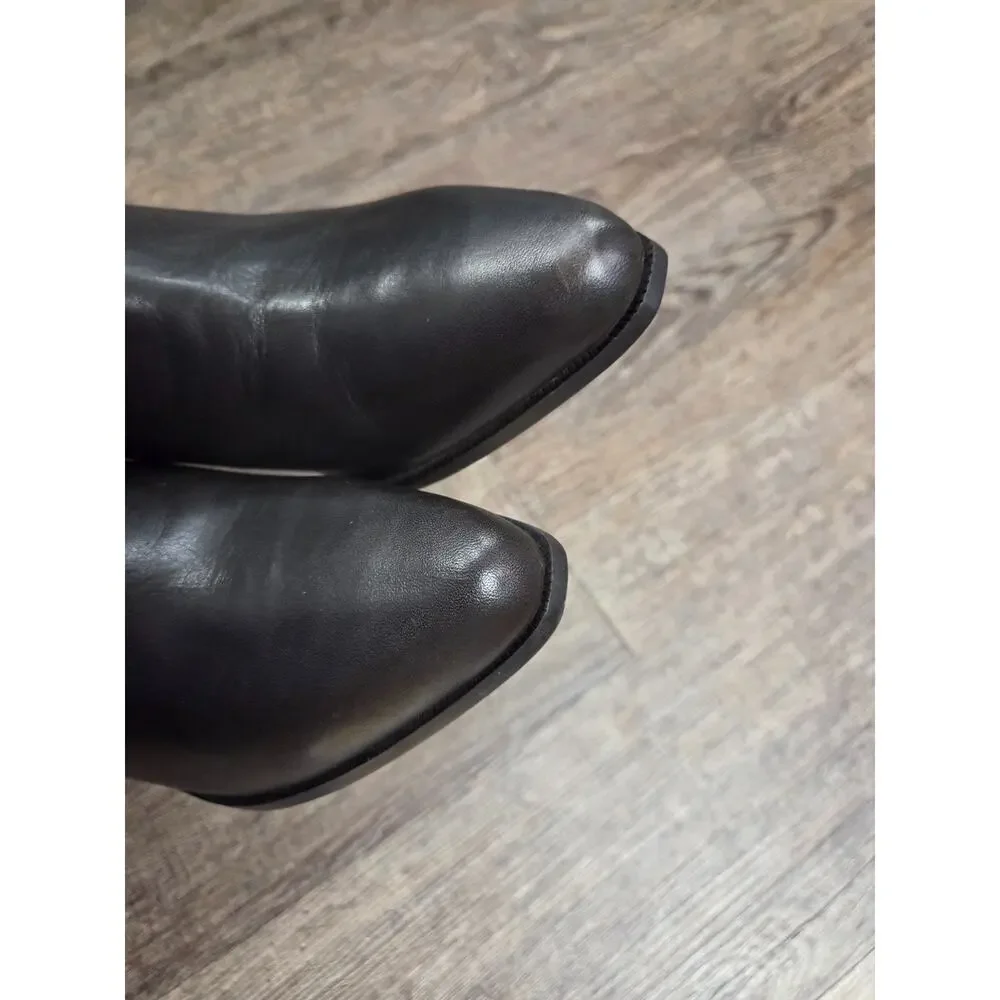 Dingo Quarry Boots Women’s Size US 8.5 Black Leather Chelsea Vintage Western - Picture 10 of 11